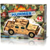 Джип Хаммер кольоровий дерев'яний 3Д конструктор