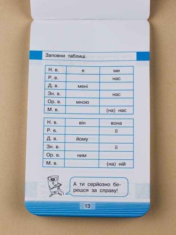 Українська мова. Вiдмiнювання. Смарт тренажер