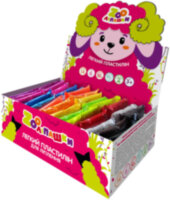 Пластилін легкий ZOOліпашки Баранчик (шоу-бокс 14 кольорів, 56 стіків по 6 г)