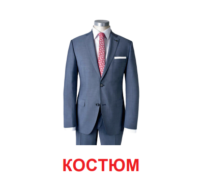 Картки міні. Одяг (110х110 мм)