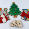 Дерев'яні новорічні іграшки (3 фігурки)
