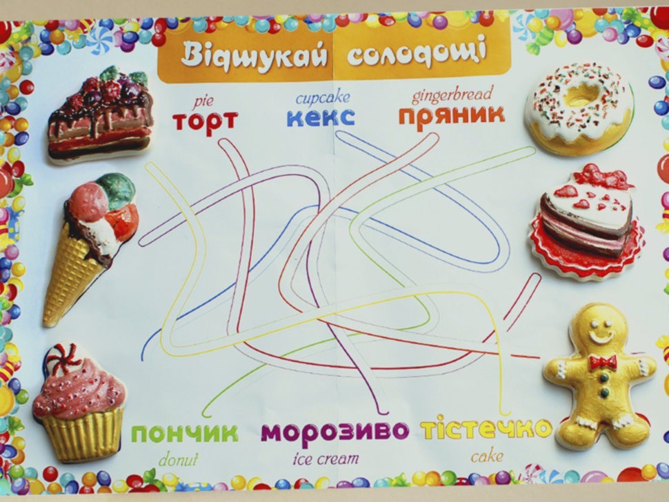Кондитерська Лавка. Гіпсова розмальовка на магнітах