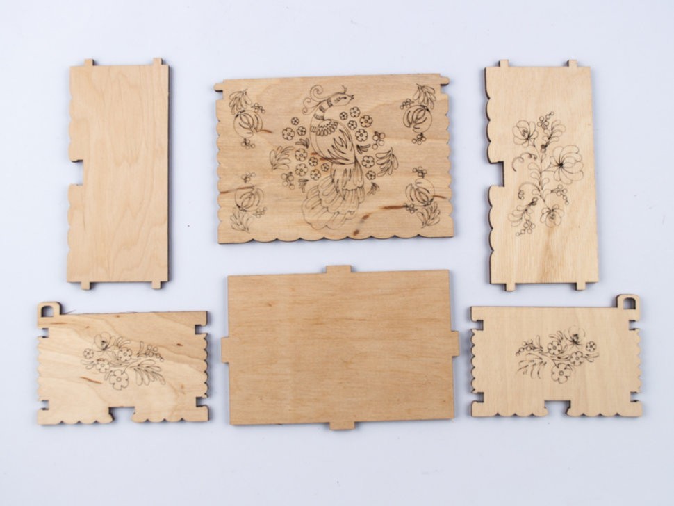 Петриківський розпис. Скринька для розпису