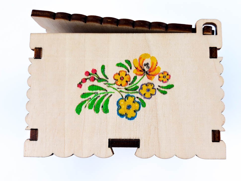 Петриківський розпис. Скринька для розпису