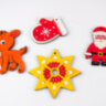 Дерев'яні новорічні іграшки Набір 1 (4 фігурки)
