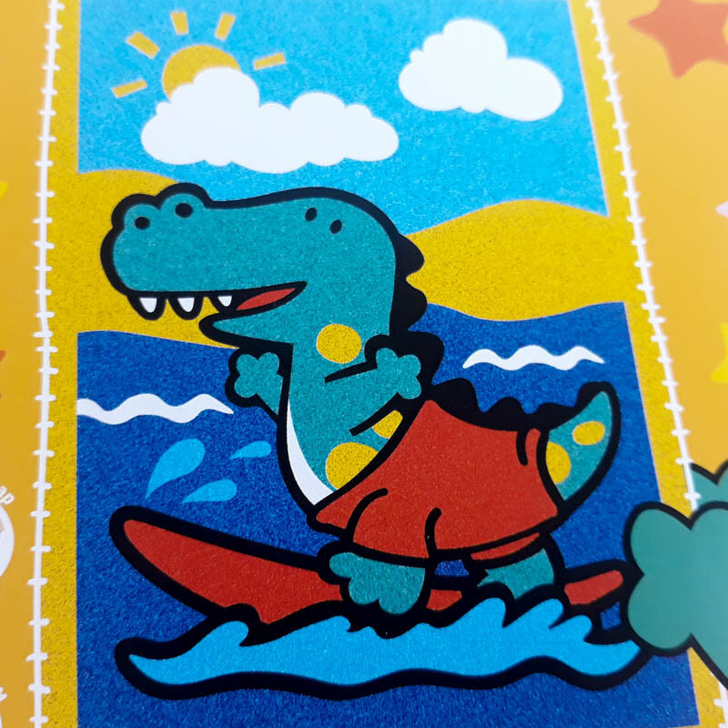 Картинка з піску Крокодильчик