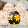 Яйце пасхальне звичайне в асортименті дерев'яна розмальовка