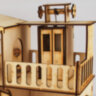 Будиночок іграшковий з ліфтом дерев'яний 3Д конструктор