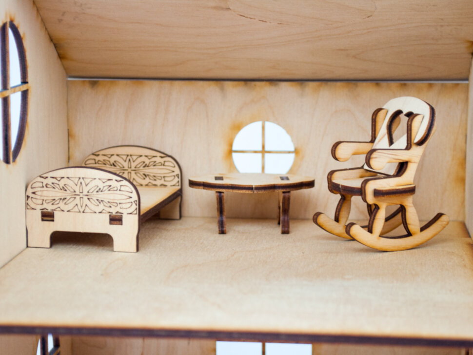 Будиночок іграшковий дерев'яний 3Д конструктор
