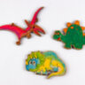 Дерев'яні іграшки-магніт Динозаврики