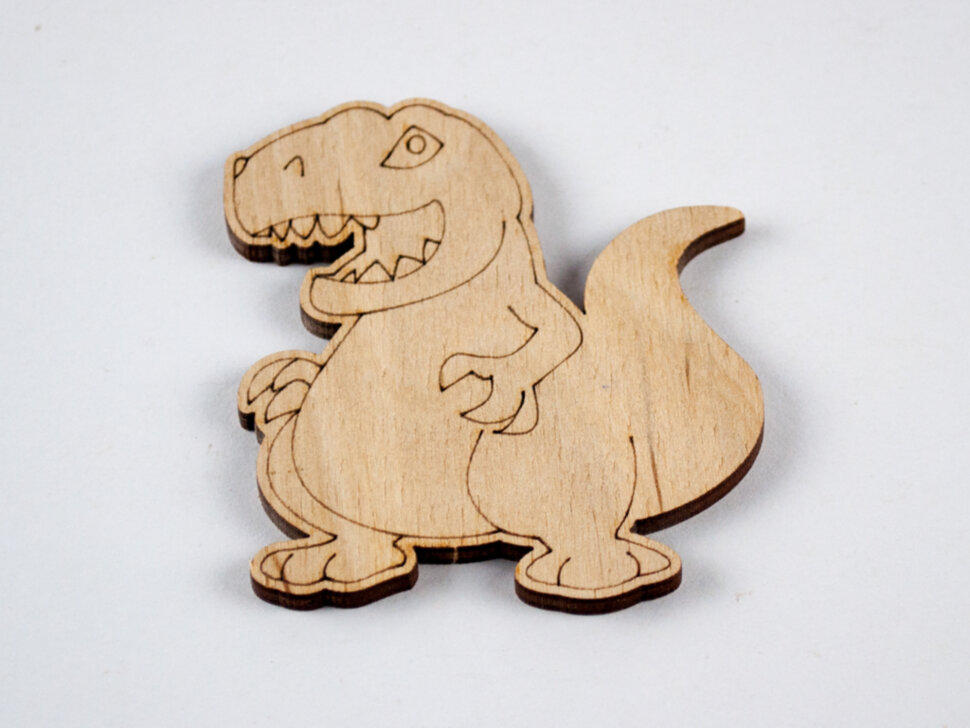 Дерев'яні іграшки-магніт Динозаврики