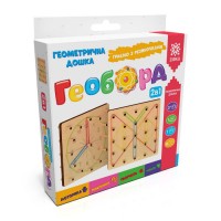 Геоборд. Набір геометрична дошка з резиночками