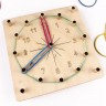 Геоборд. Набір геометрична дошка з резиночками