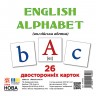 Картки міні Англійська абетка (110х110 мм)