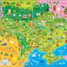 Плакат Дитяча карта України А2 формату (594х420 мм)